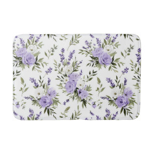 Tapete De Banheiro Lindas Flores de Lavanda