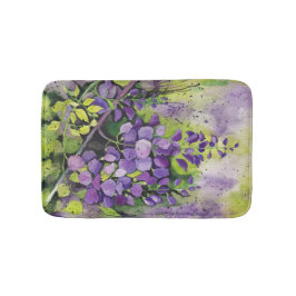 Tapete De Banheiro Lindas Flores De Wisteria Em Aquarela