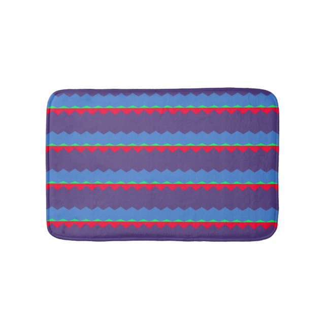 Tapete De Banheiro lineas en zigzag (frente)