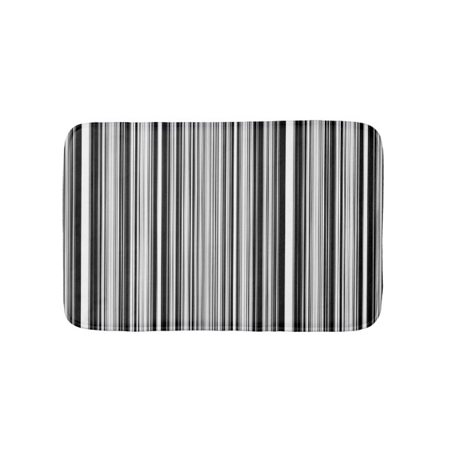 Tapete De Banheiro Linhas preto e branco (frente)
