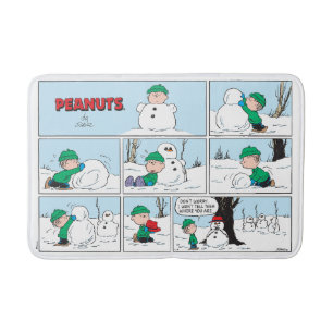 Tapete De Banheiro Linus constrói um boneco de neve