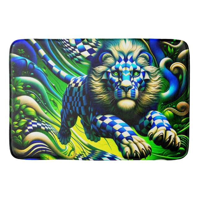 Tapete De Banheiro Lion Art (Frente)