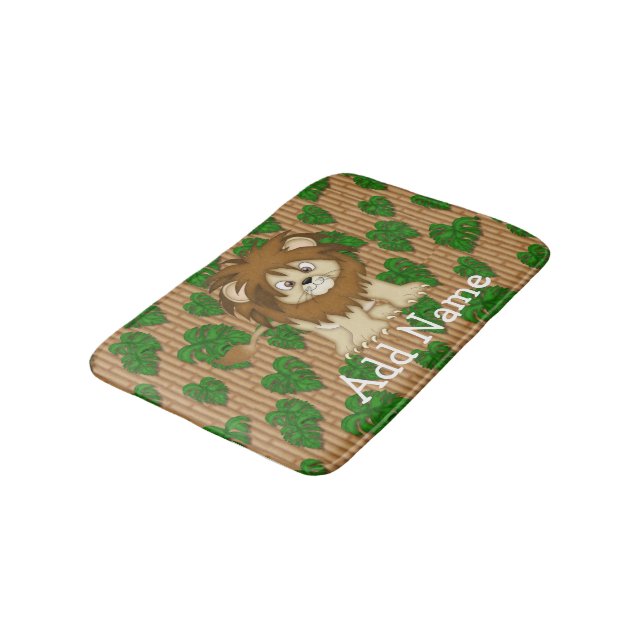 Tapete De Banheiro Lion Kid's Bedroom Rug ou Mat do Lion de Cartoon S (Angulado)