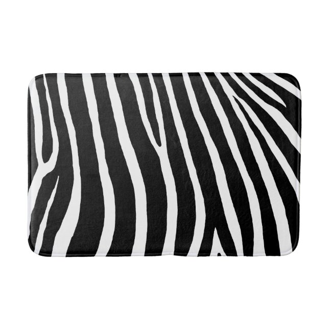 Tapete De Banheiro Listras de Zebra  (Frente)