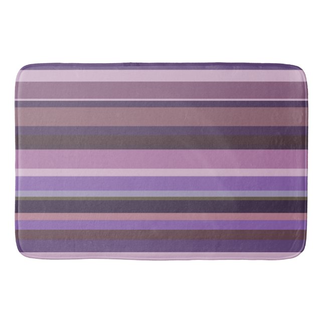 Tapete De Banheiro Listras horizontais Mauve (Frente)