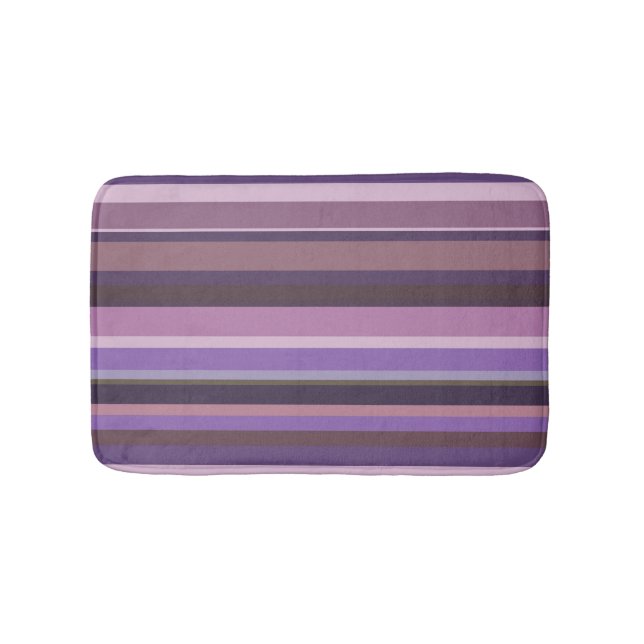 Tapete De Banheiro Listras horizontais Mauve (frente)