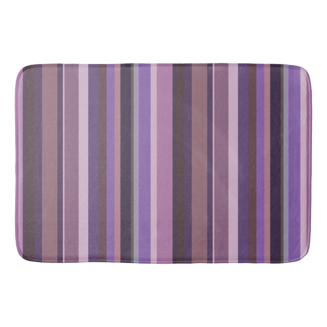 Tapete De Banheiro Listras verticais Mauve (Frente)