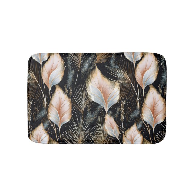 Tapete De Banheiro Lítima de Grama Rosa e Azul Pampas (frente)