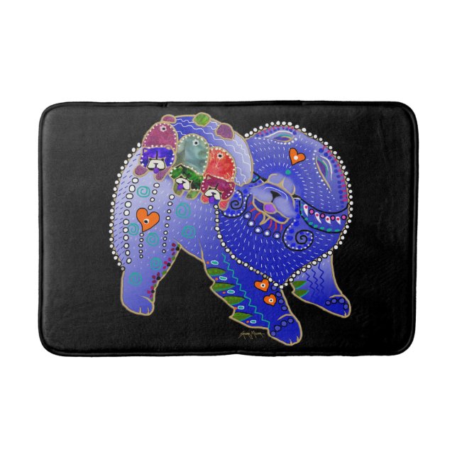 Tapete De Banheiro Litro Bindi Chow - horizontal - Crate ou Bath Mat (Frente)