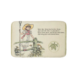 Tapete De Banheiro Little Bo-Peep: Clássico Kate Greenaway Berçário
