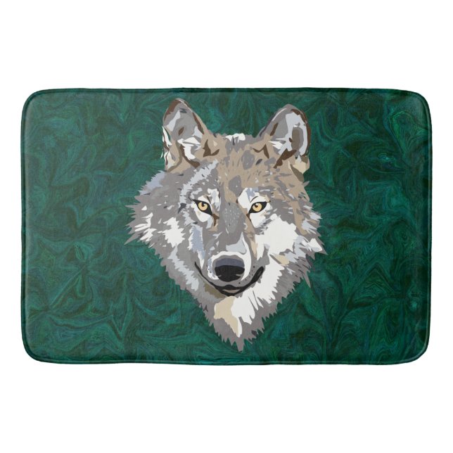 Tapete De Banheiro lobo (Frente)