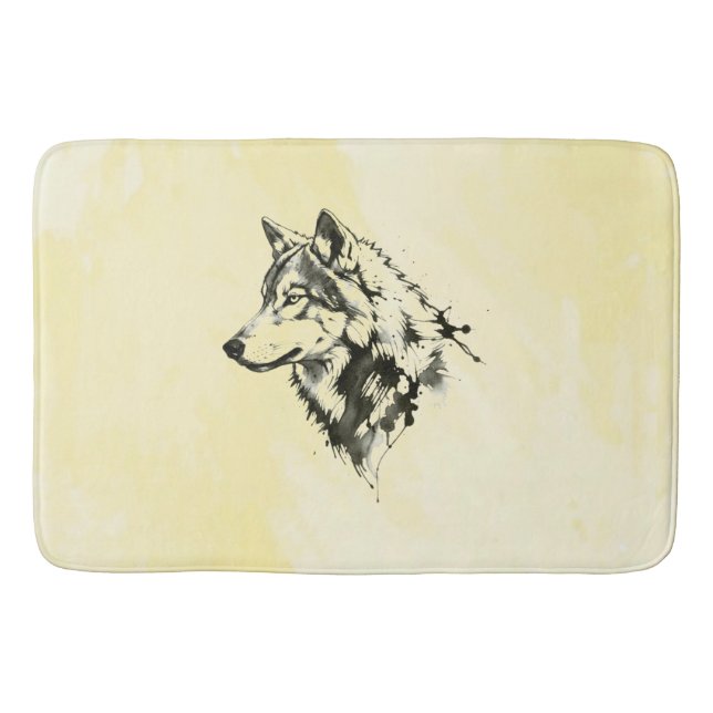 Tapete De Banheiro Lobo (Frente)