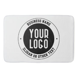 Tapete De Banheiro Logotipo ou Design da sua empresa | Texto editável