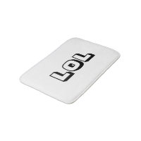LOL Black & White Bath Mat Bathroom Decore