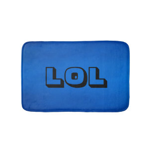 Tapete De Banheiro LOL Blue e Black Bath Mat Bathroom Decidem