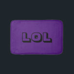 Tapete De Banheiro LOL Royal Purple e Black Cute & Funny Bath Mat<br><div class="desc">Trendy e divertido! LOL Bath Mat é elegante e faz um excelente adicional em qualquer banheiro! Este vem em roxo real e preto! Perfeito para quem realmente ama LOL!</div>