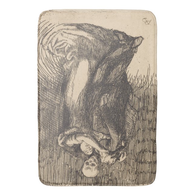 Tapete De Banheiro Love Consecated (por Paul-Albert Besnard) (Frente Vertical)