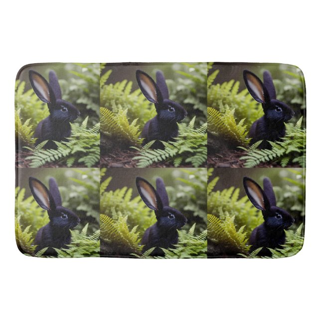 Tapete De Banheiro Lúcifer o Coelho Negro: Um Pacote Escuro de Mal (Frente)