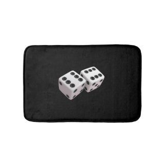 Tapete De Banheiro Lucky Dice Black Bath Mat