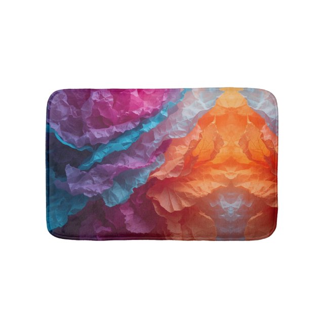 Tapete De Banheiro Luminous Abstract Tissue Paper Layers (frente)