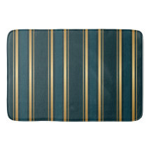Luxury Blue Green Gold Stripe Gift Wrap Pattern