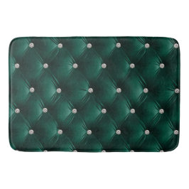 Tapete De Banheiro Luxury Glam Green Faux Velvet