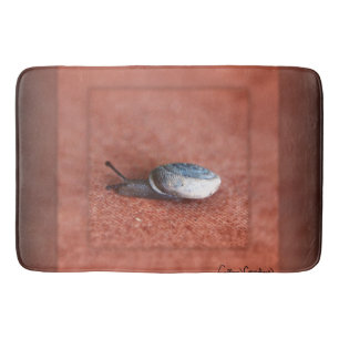 Tapete De Banheiro Macro Fotografia de Caracol em Terracotta