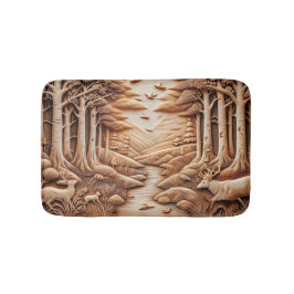 Tapete De Banheiro Madeira