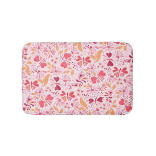 Tapete De Banheiro Magenta Love & Butterflies_02 Namorados Bath Mat