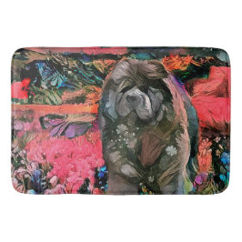 Tapete De Banheiro MAGGIE Black Chow Cat ou Mat de Banho