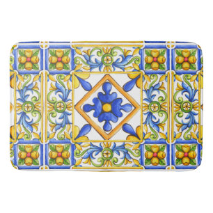 Tapete De Banheiro Majolica,azulejo espanhol,mediterrâneo  