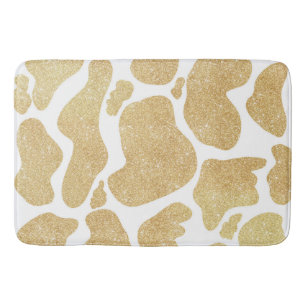 Tapete De Banheiro Manchas brancas, Douradas e simples, grandes manch