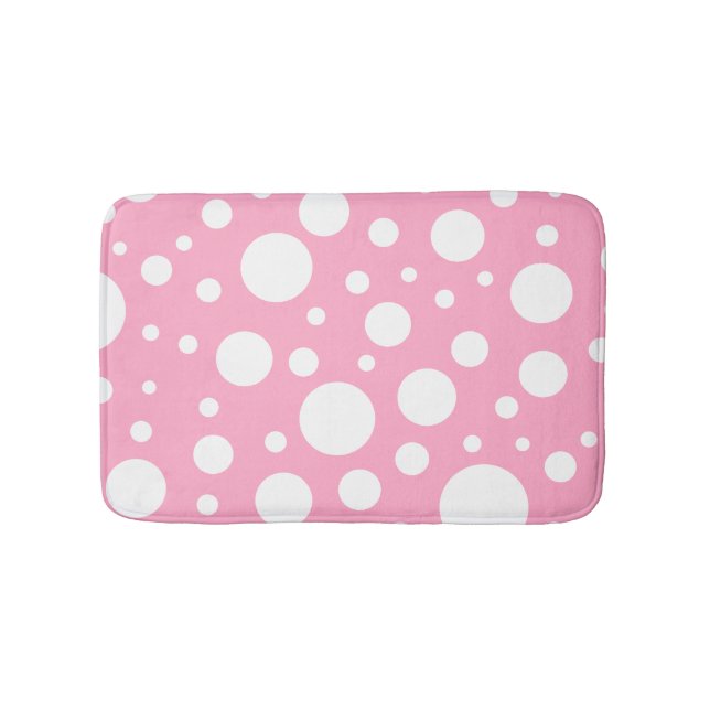 Tapete De Banheiro Manchas rosa Bath Mat (frente)