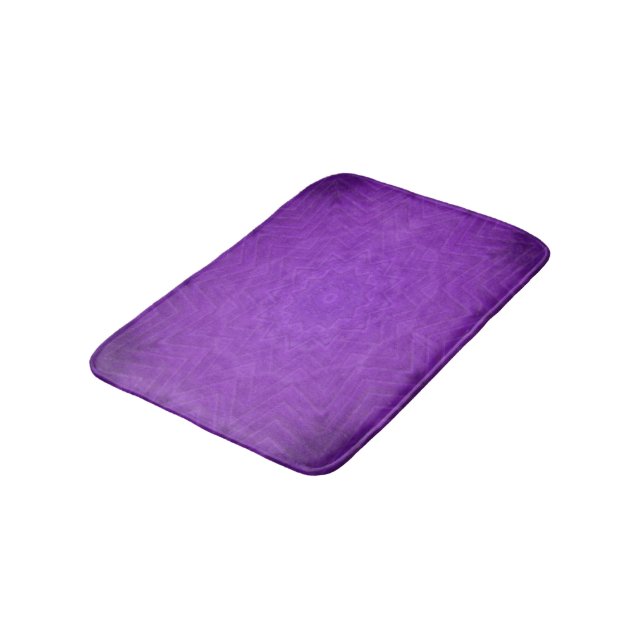 Tapete De Banheiro Mandala Mística Roxo (Angulado)