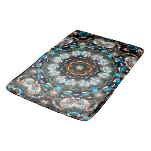 Tapete De Banheiro Mandala que parece uma cratera de cores brilhantes