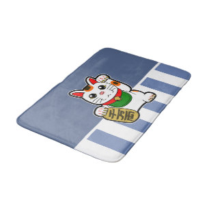 Tapete De Banheiro Maneki Neko: Gato afortunado japonês