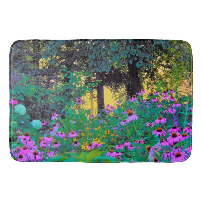 Tapete De Banheiro Manhã Preguiçosa, nascer do Sol em Meu Jardim Rubi (Frente)