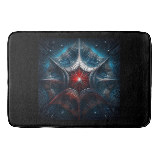 Tapete De Banheiro Manipulated Mandelbrot with Starburst Center  (Frente)