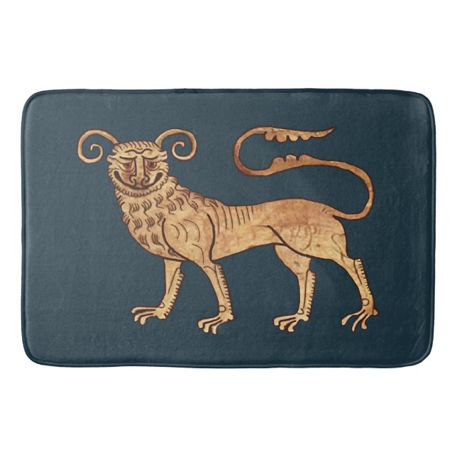 Tapete De Banheiro Manticore Large Bath Mat Medieval (Frente)