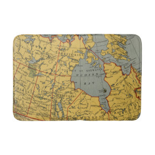 Tapete De Banheiro Mapa antigo de Canadá