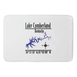 Tapete De Banheiro Mapa de Coordenadas da Margem do Lago Cumberland K