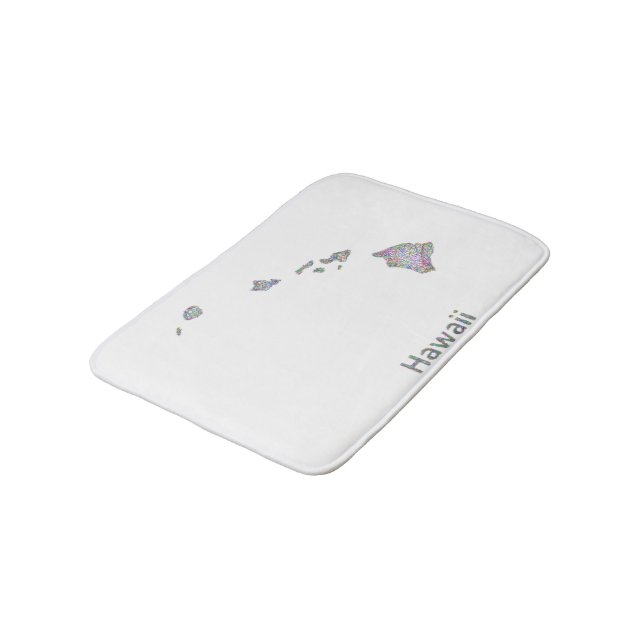 Tapete De Banheiro Mapa de Havaí (Angulado)