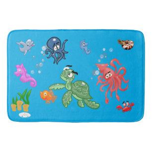 Tapete De Banheiro Mar Cócio Cria Bath Mat