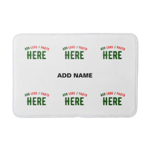 TAPETE DE BANHEIRO MARCA VERIFICADA BRANCA PERSONALIZÁVEL MODERNA