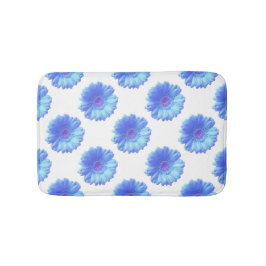 Tapete De Banheiro Margarida azul-gerbera