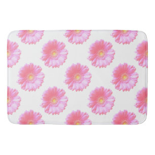 Tapete De Banheiro margarida da rosa claro gerbera