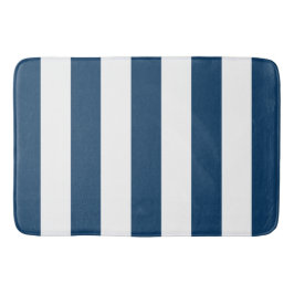 Tapete De Banheiro Marinho Blue Stripes, White Stripes, Padrão Stripe