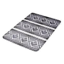 Tapete De Banheiro Marinho White Boho Pattern Towel