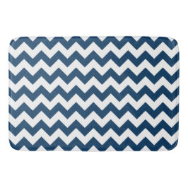 Tapete De Banheiro Marinho Zigzag, Marinho Chevron, Padrão Geométrico