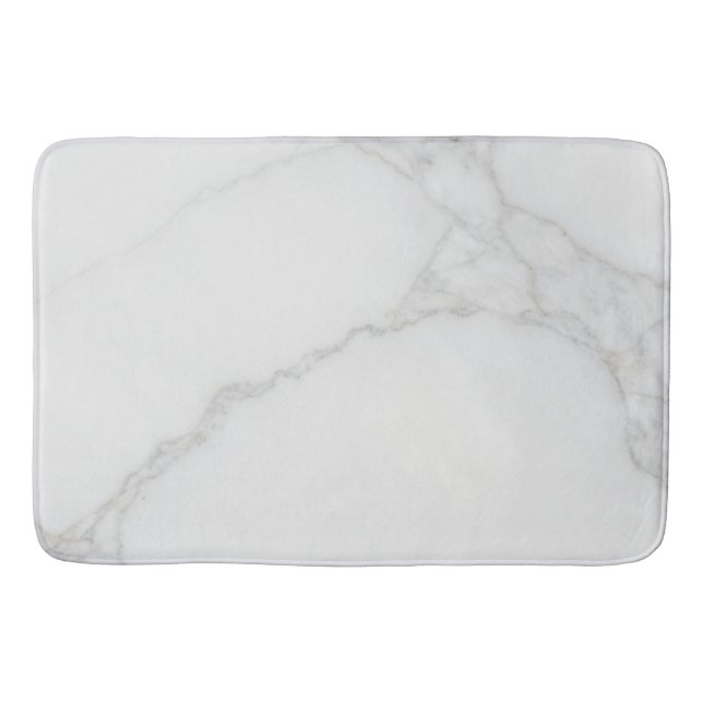 Tapete De Banheiro Mármore Branco (Frente)